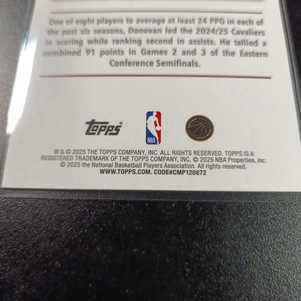 # /2025 Donovan Mitchell Gold Card 2025-26 Topps Basketball NBA Cavaliers
