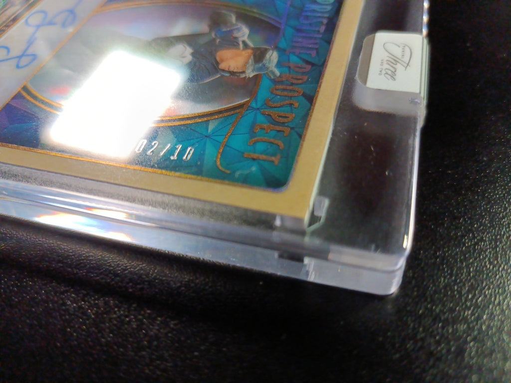 Autograph George Lombard Jr # 2/10 Gold Foil Panini W/ Case Yankees Rookie  /10