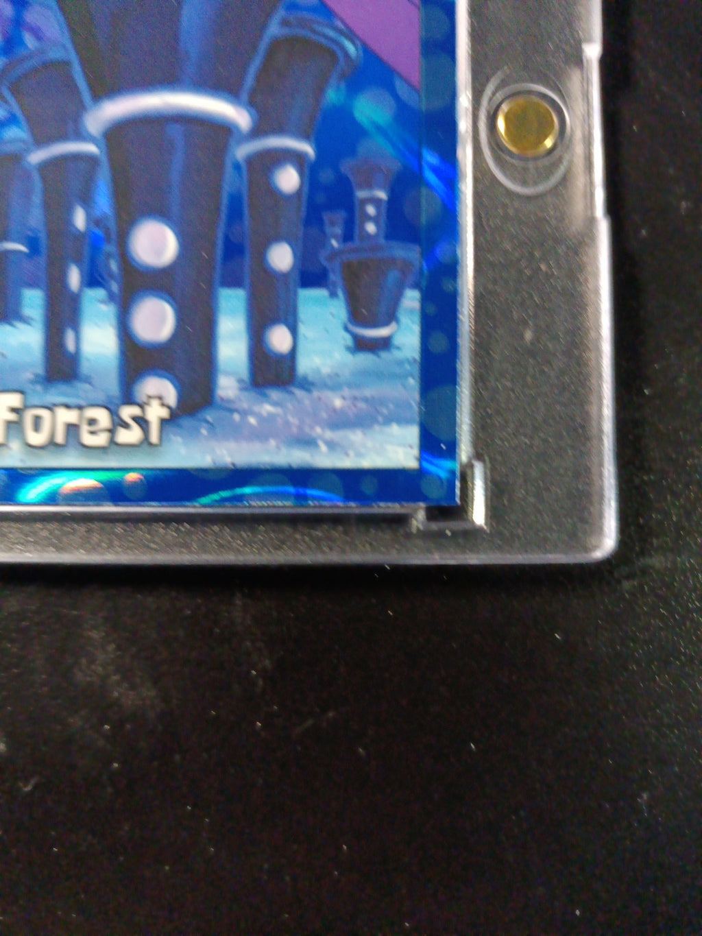 SpongeBob # 2/99 Blue Bubblefractor Wave The Horned Forest Card Topps Chrome /99