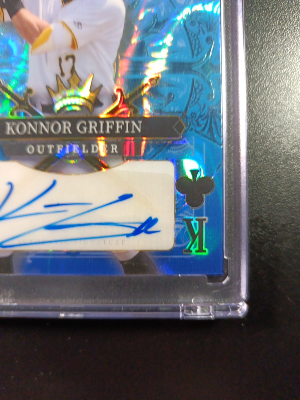 # 2/2 Autograph Konnor Griffin Blue Lava Prizm Refractor Baseball Wild Card