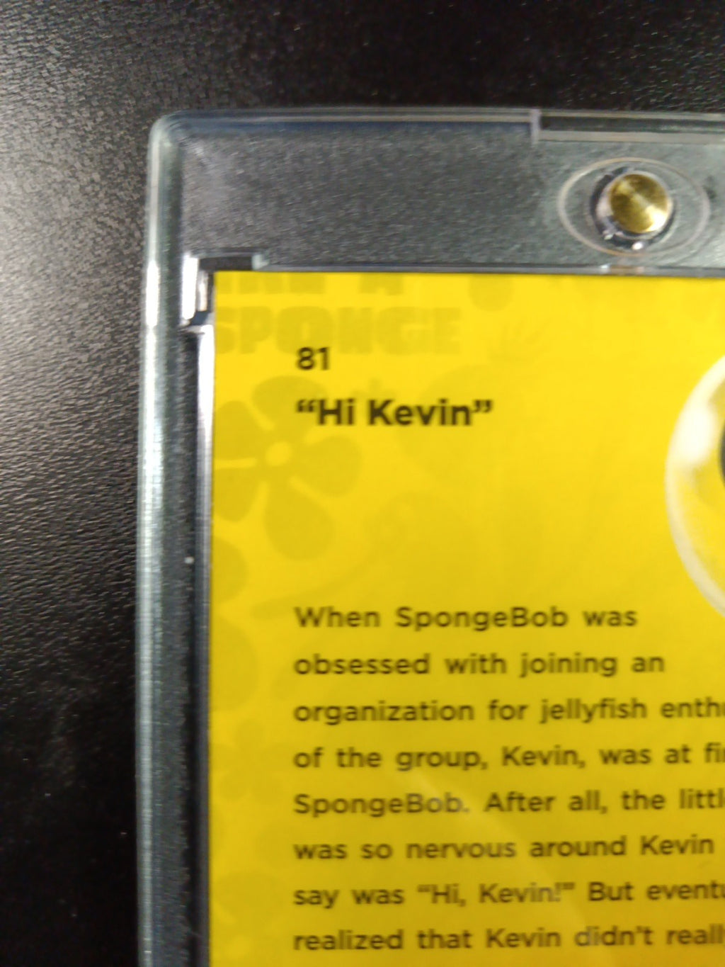 SpongeBob 178/199 Hi Kevin Jellyfish Hat Aqua Lava Refractor Card Topps /199