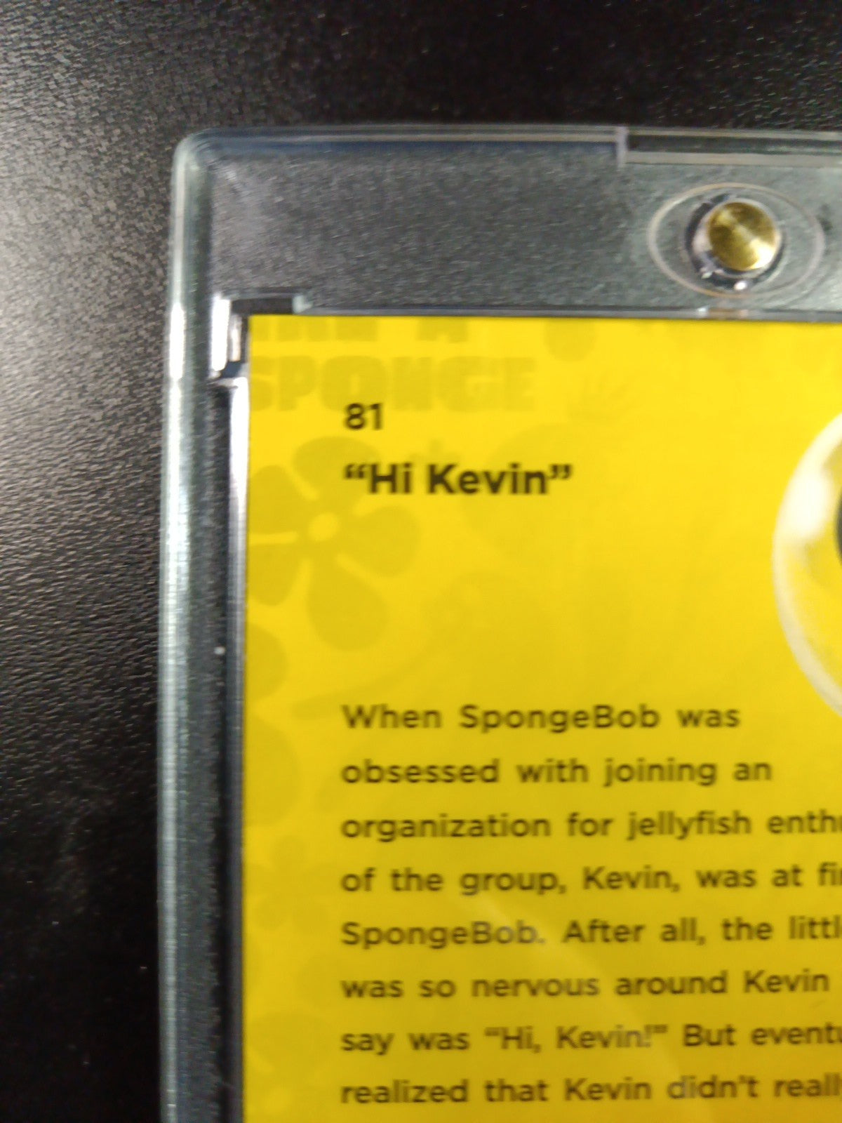 SpongeBob 178/199 Hi Kevin Jellyfish Hat Aqua Lava Refractor Card Topps /199