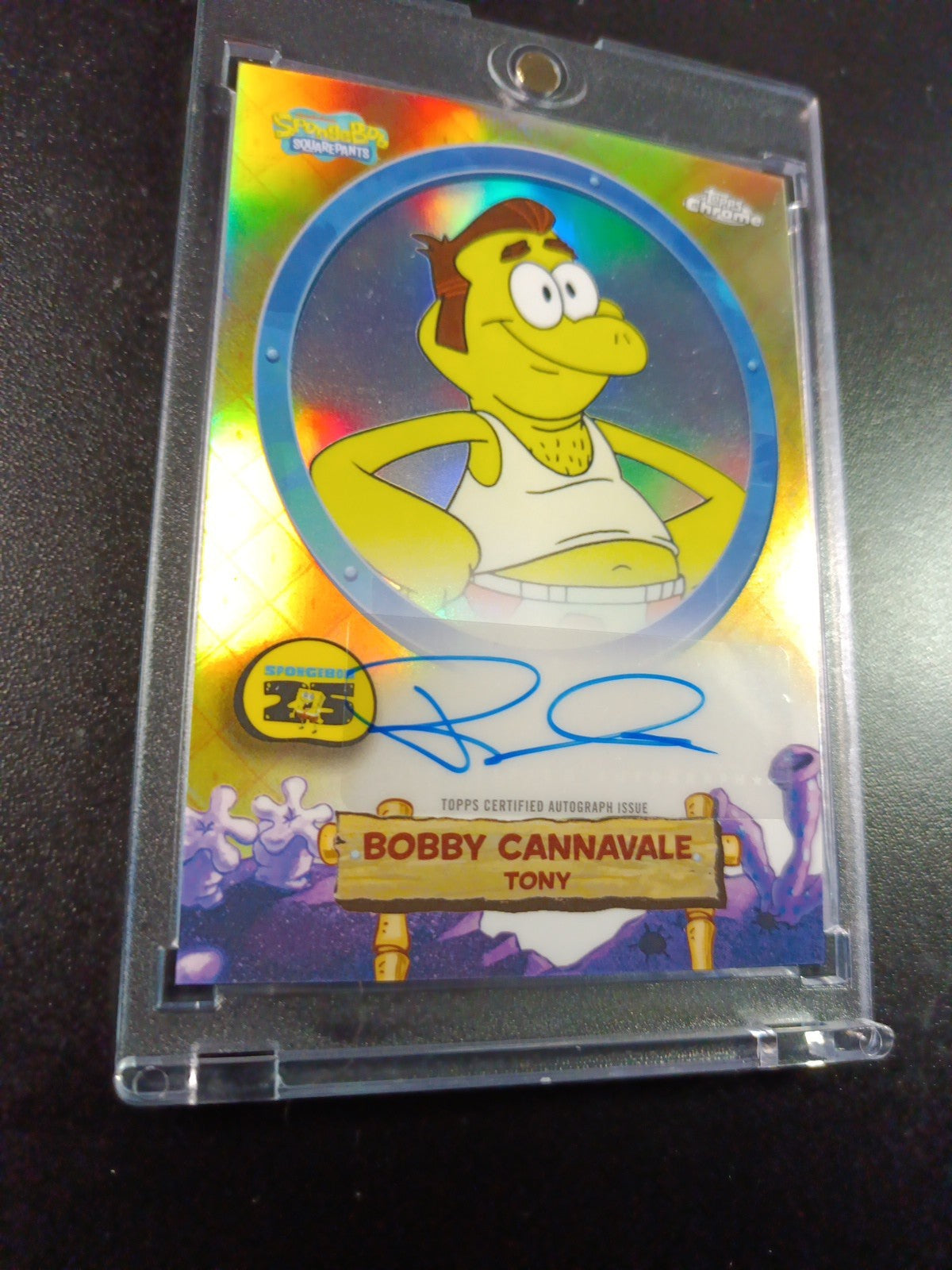 SpongeBob Refractor Autograph Tony Bobby Cannavale Card Topps Case Hit