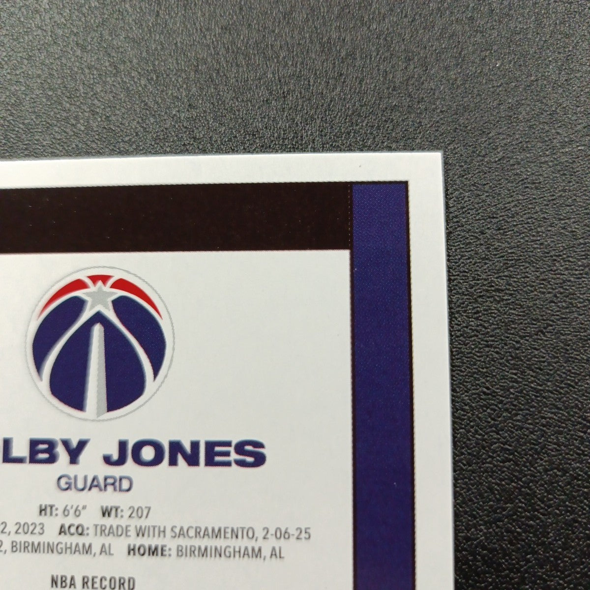 2025-26 Topps Basketball Card Colby Jones Silver Foil 45th Anniversary