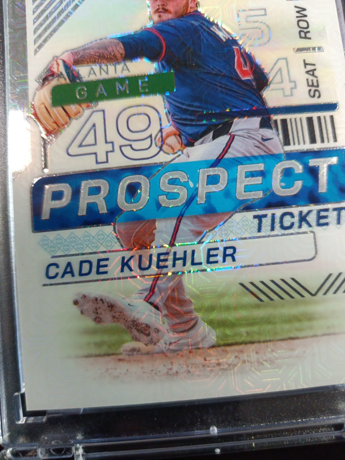Cade Kuehler # /25 Rare Rookie Atlanta Mojo Prizm Baseball Card MLB