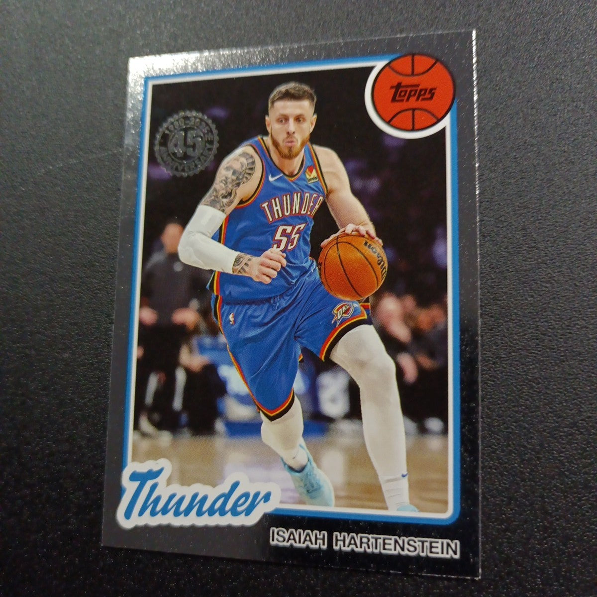 2025-26 Topps Basketball Card Isaiah Hartenstein Silver Foil 45th Anniversary
