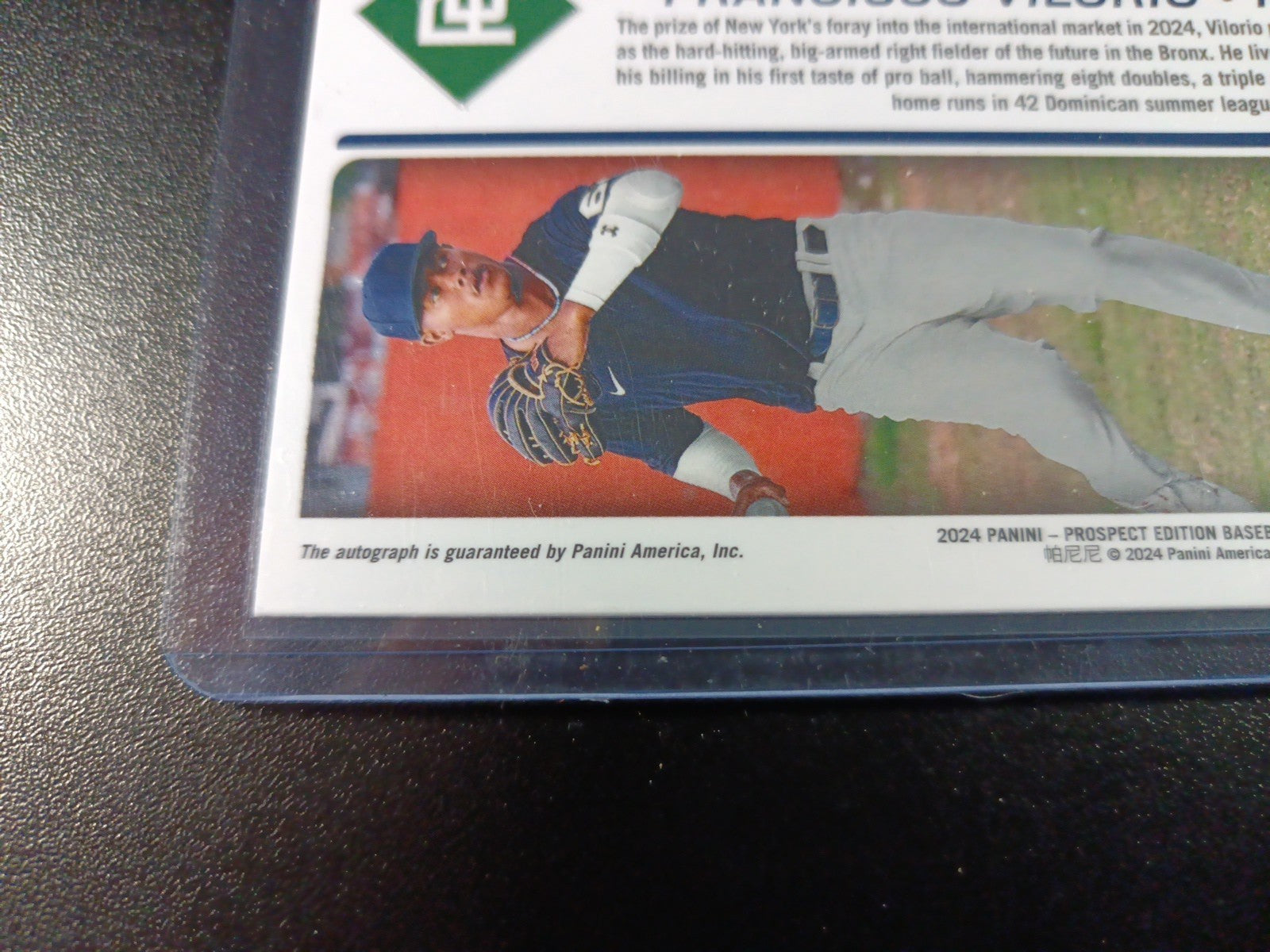 Yankees Rookie Autograph Francisco Vilorio Prospect Baseball Card 