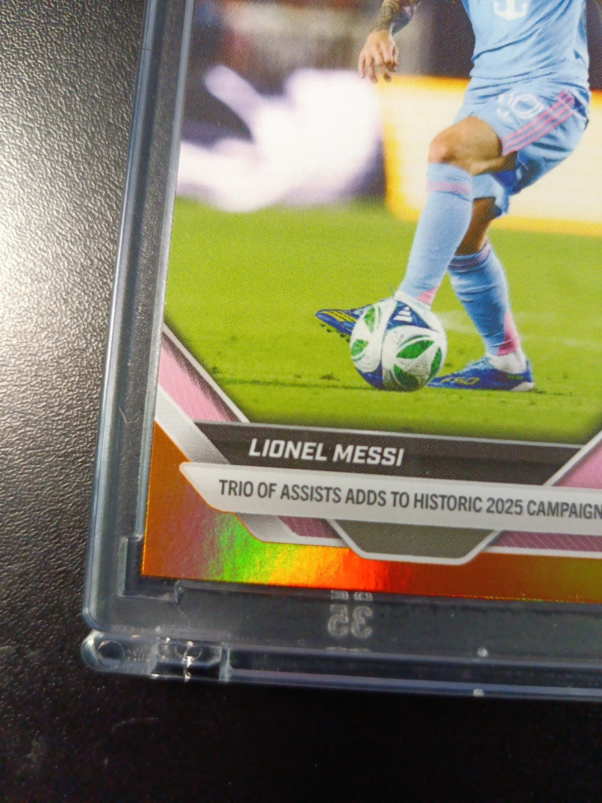# /25 Lionel Messi Orange Foil Topps Now  Variant & Base Card 107 Soccer 2025