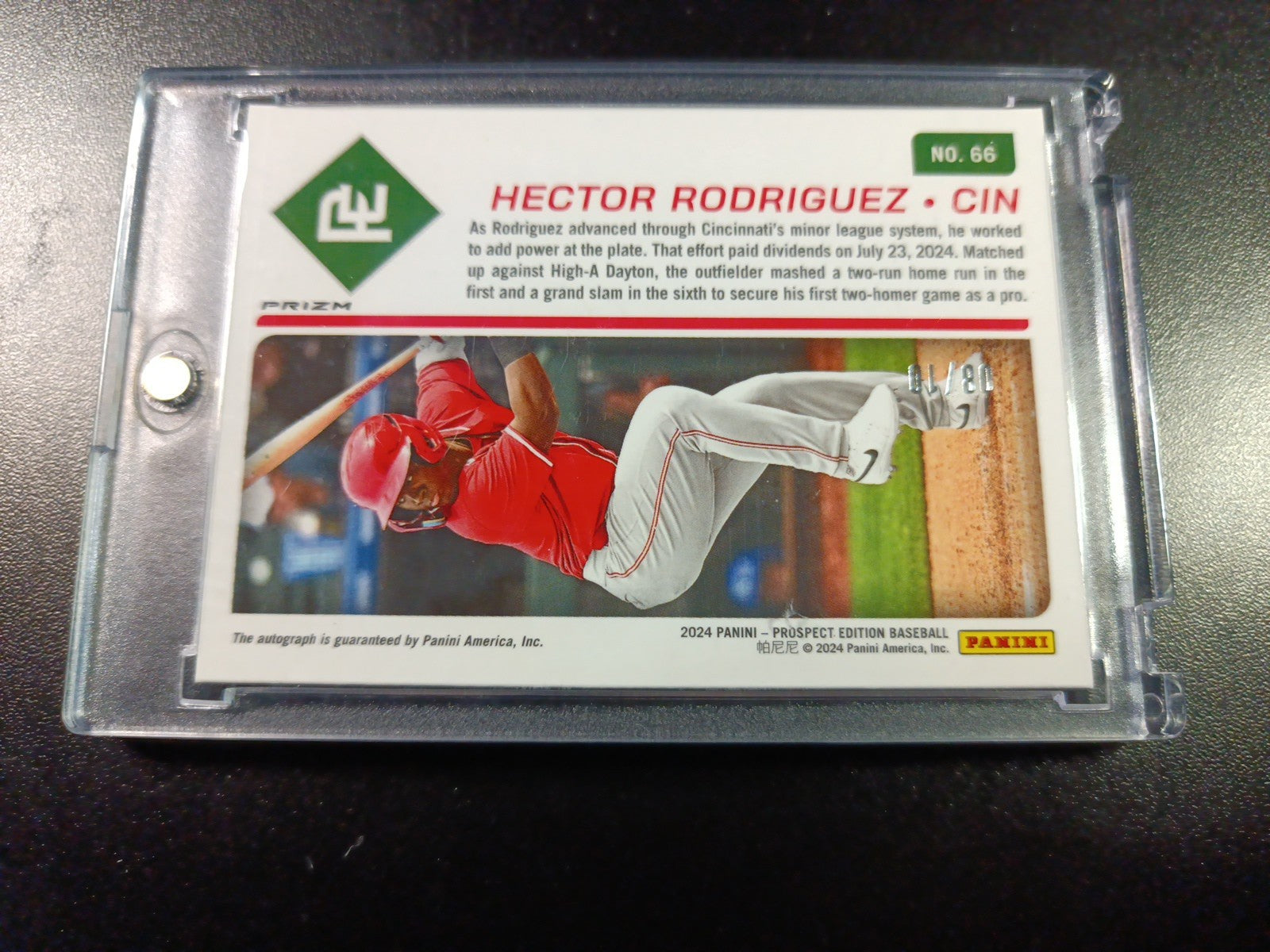 # /10 Gold Prizm Autograph  Hector Rodriguez Rookie Prospect Baseball Card