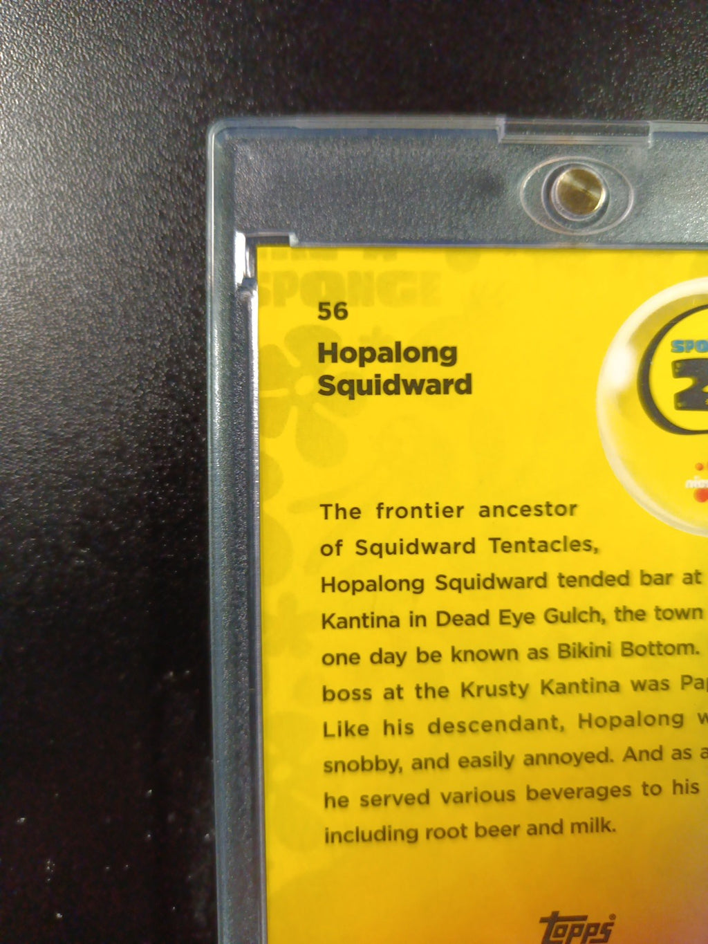 SpongeBob /25 Night Shift Manager Hopalong Squidward Cracked Ice Variant Card