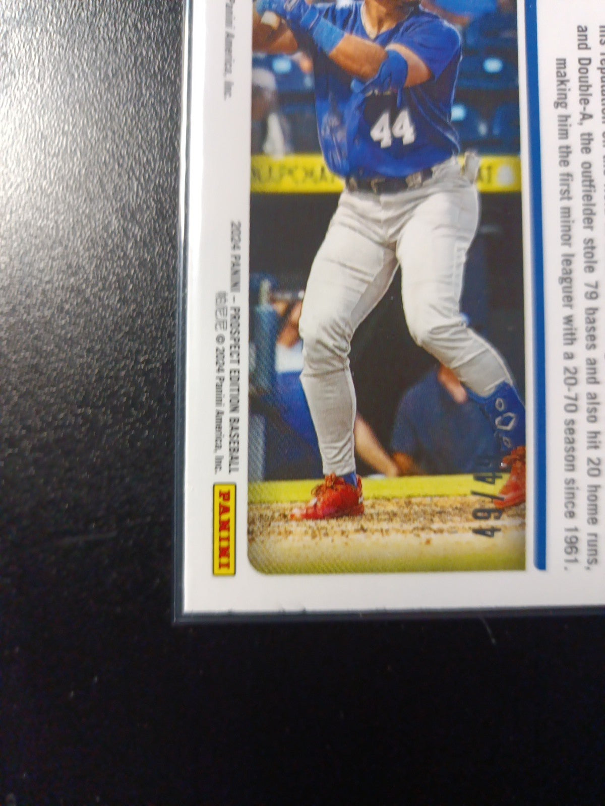 # /49 Book End Prizm Auto Jonatan Clase Panini Prospect Rookie Baseball Card