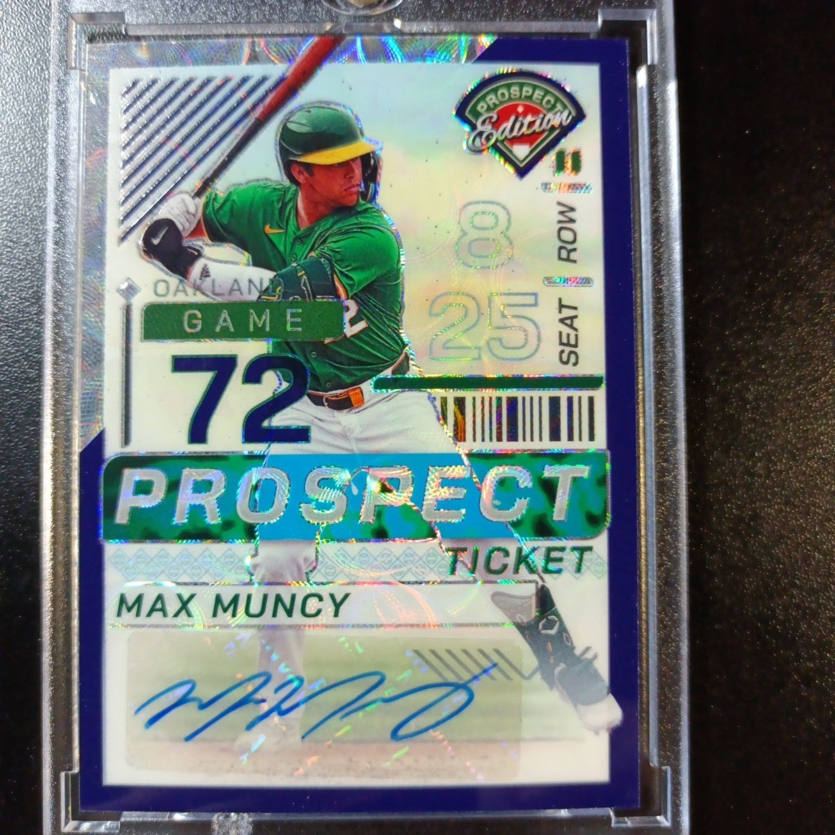 # /49 Error Card Autograph Dodgers Max Muncy Rookie World Series Baseball Card