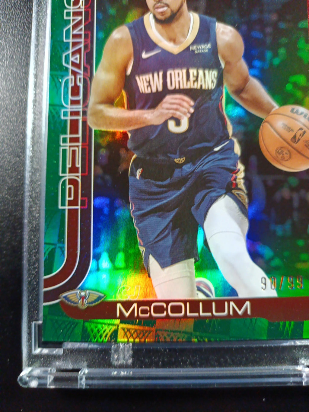 /99 Aj McCollum Season Tip Off Green Logofractor Card 2025-26 Topps Basketball