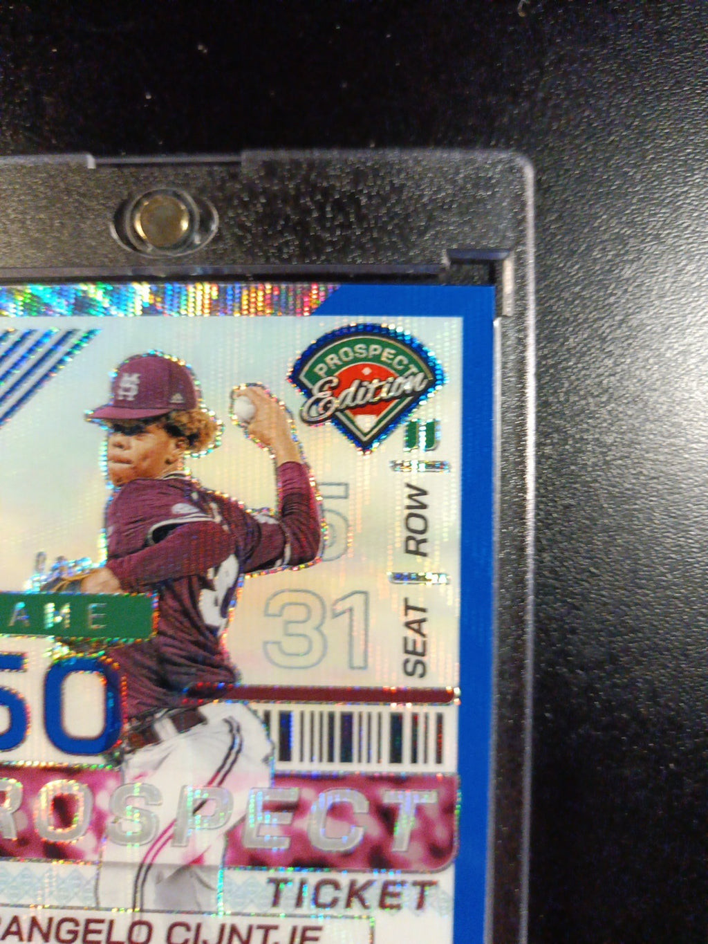 # /75 Autograph Jurrangelo Cijntje Mariners Rookie Wave Prizm Baseball Card 