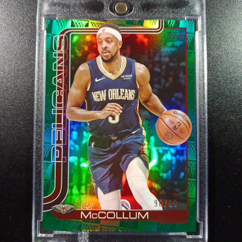 /99 Aj McCollum Season Tip Off Green Logofractor Card 2025-26 Topps Basketball