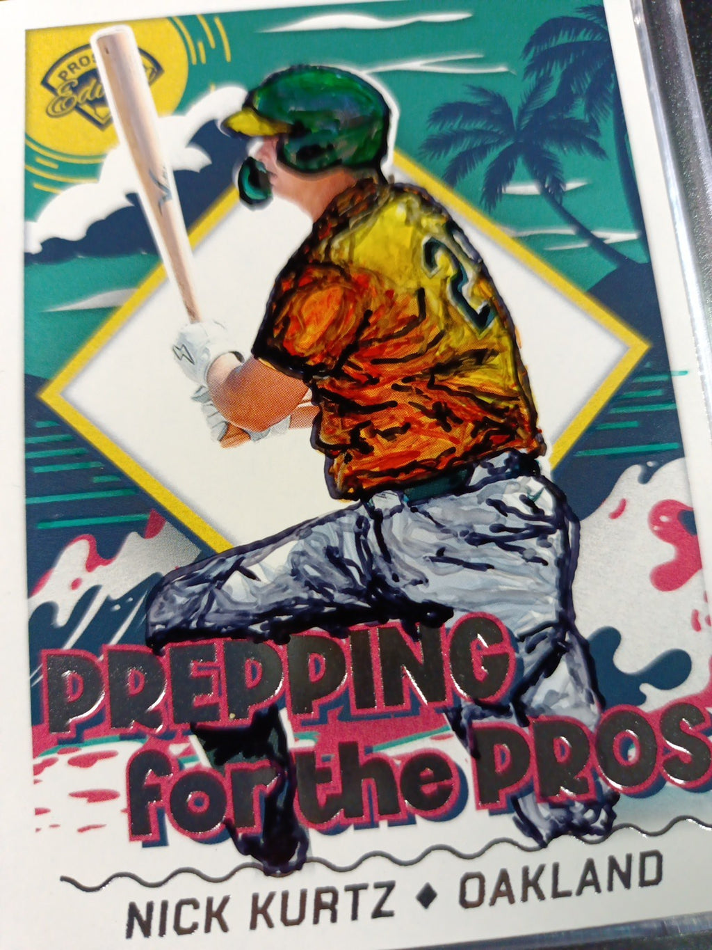 Nick Kurtz Artist Sketch Card Rookie Panini Prepping For the Pros 2024 Gift Idea