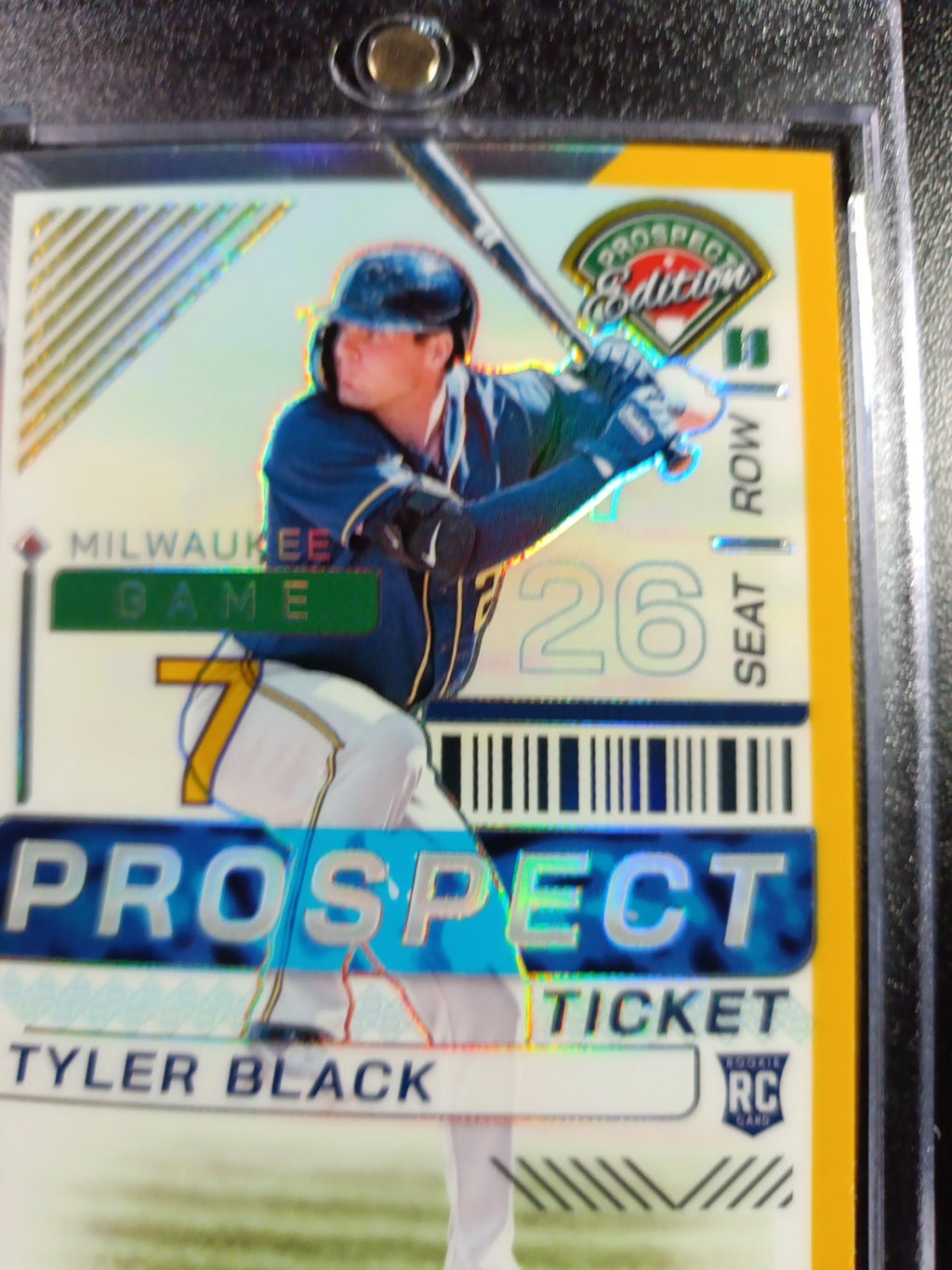 Tyler Black # /10 Panini Prospects Gold Prizm Refractor Baseball Card MLB