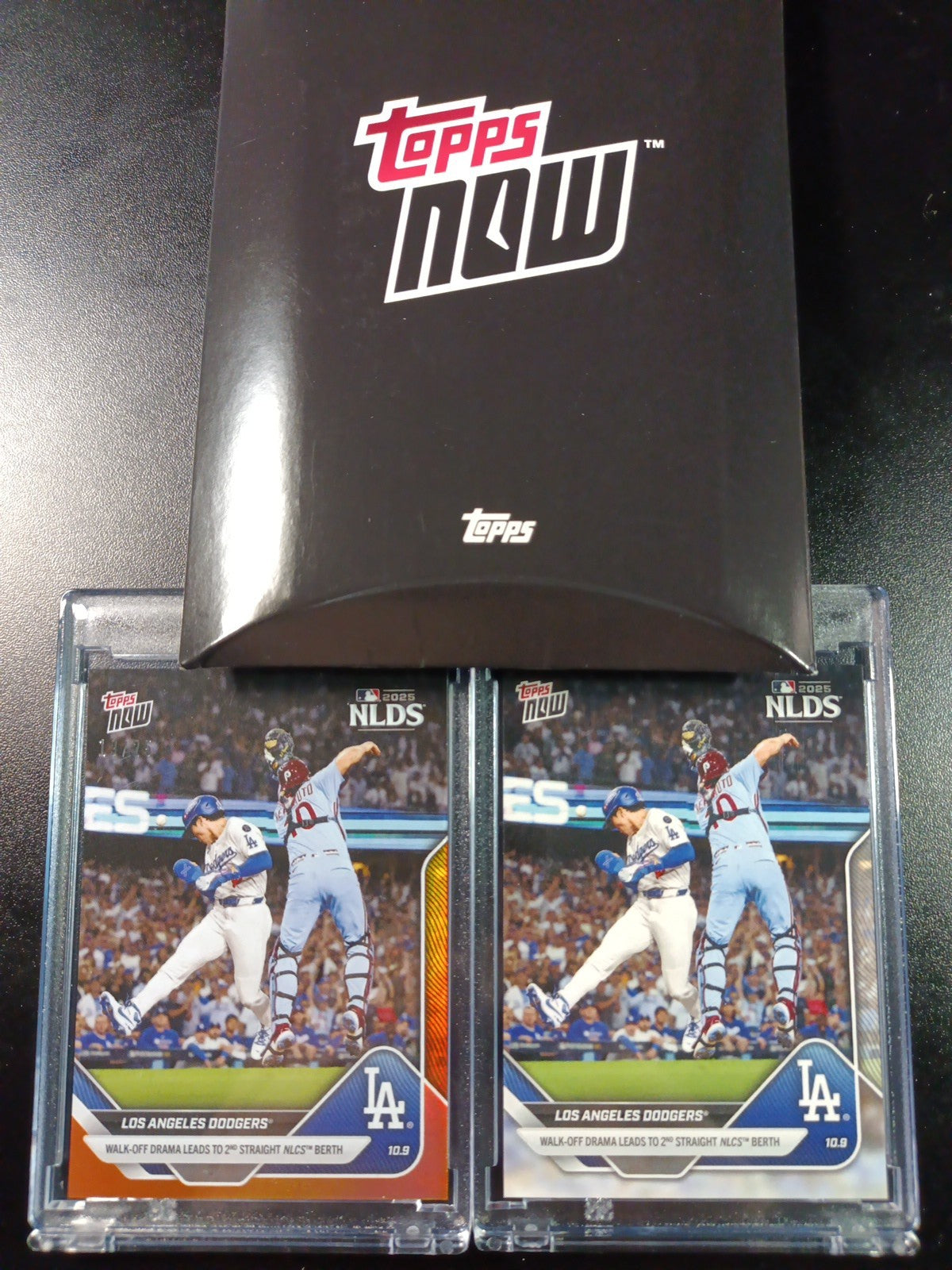 # /25 Orange Foil Topps NOW 847 Dodgers To World Series Case Hit Card Ohtani