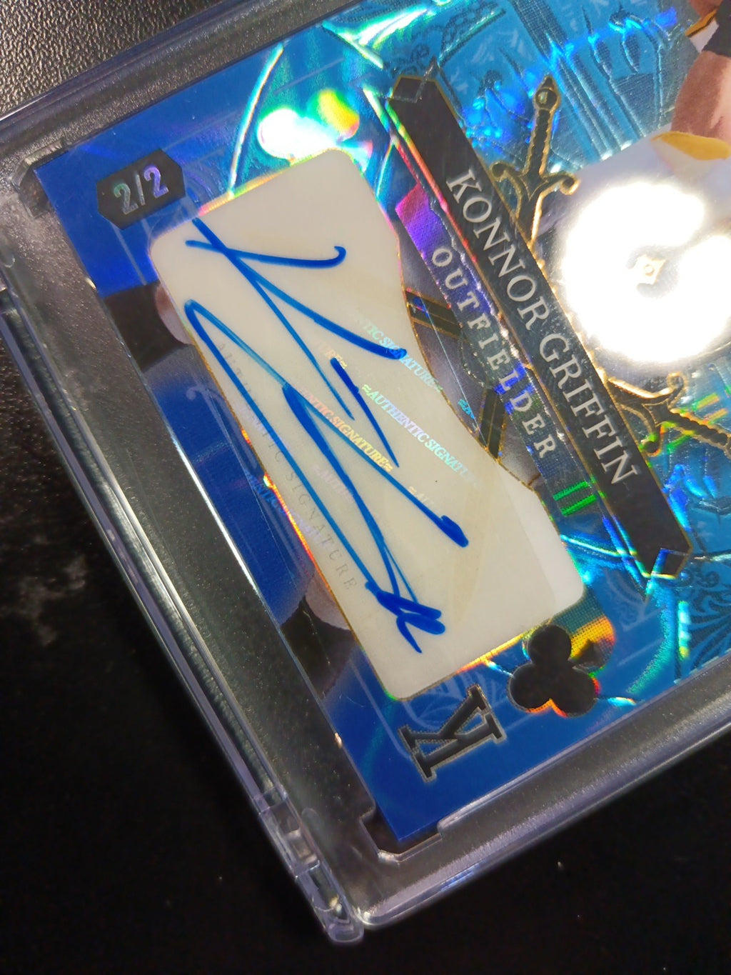 # 2/2 Autograph Konnor Griffin Blue Lava Prizm Refractor Baseball Wild Card