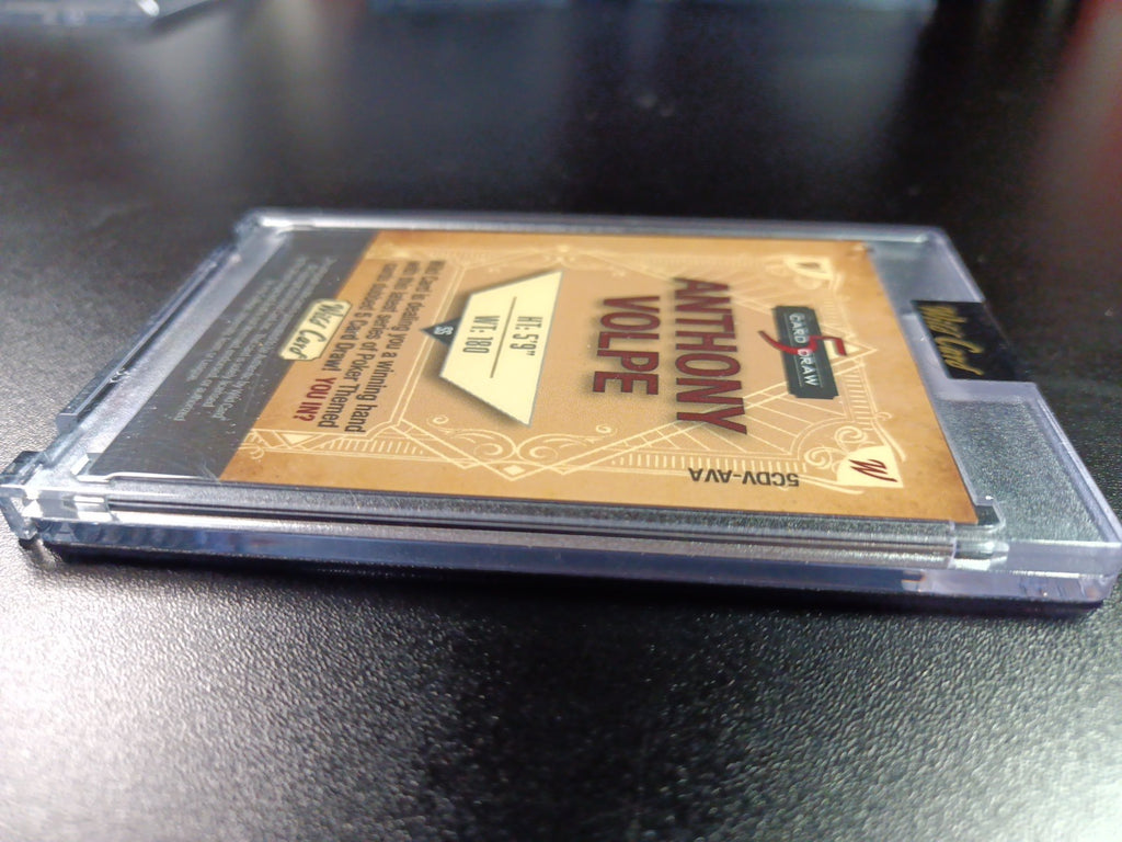 # 2/2 Autograph Anthony Volpe Holo Foil Blue Rookie Baseball Wild Card  MLB