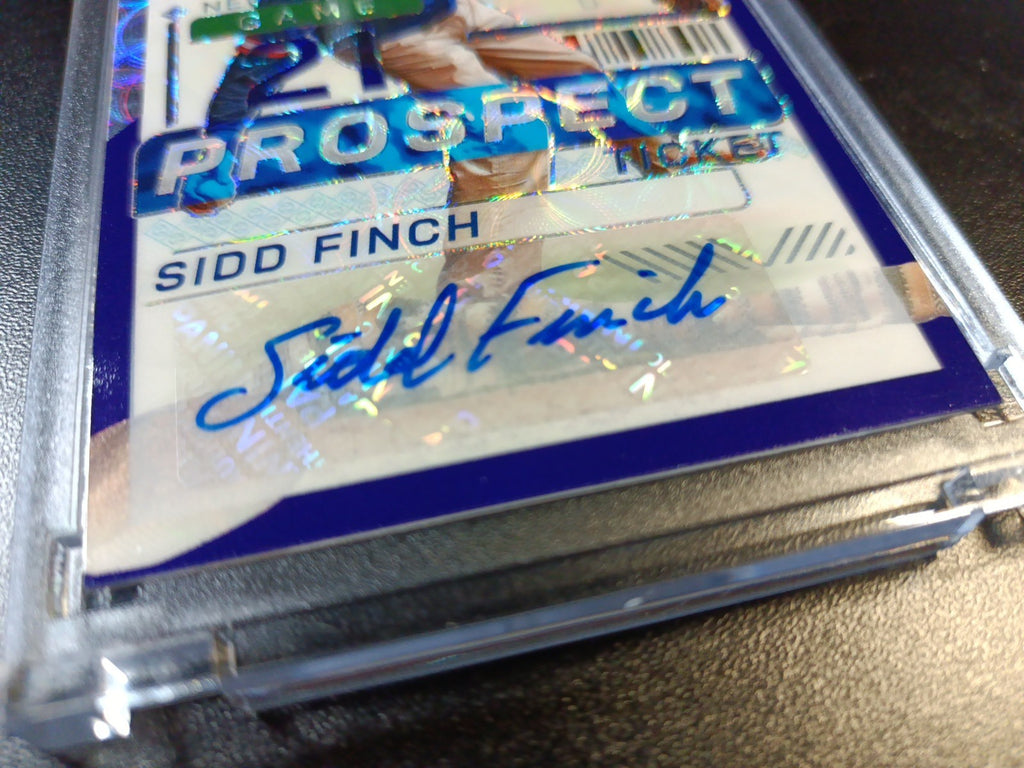 Sidd Finch # /49 Prospect Autograph Prizm Rare Sports Illustrated Baseball Card 