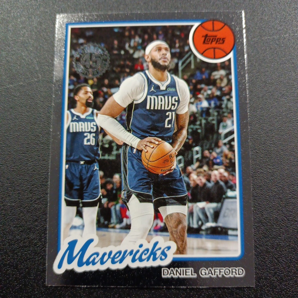 2025-26 Topps Basketball Card Daniel Gafford Silver Foil 45th Anniversary