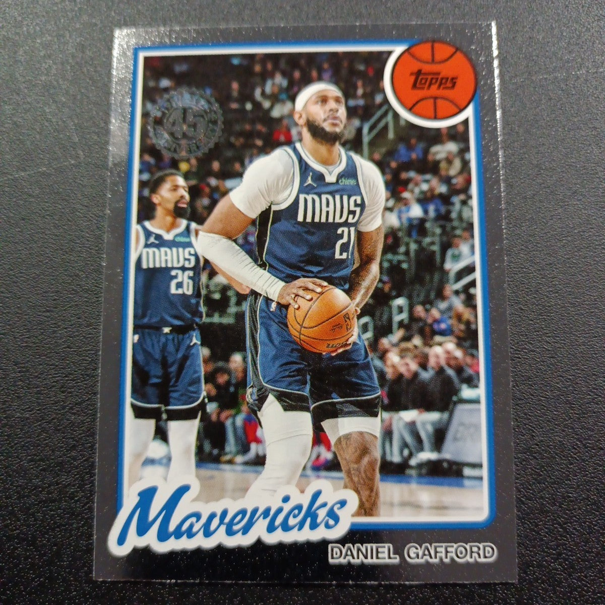 2025-26 Topps Basketball Card Daniel Gafford Silver Foil 45th Anniversary