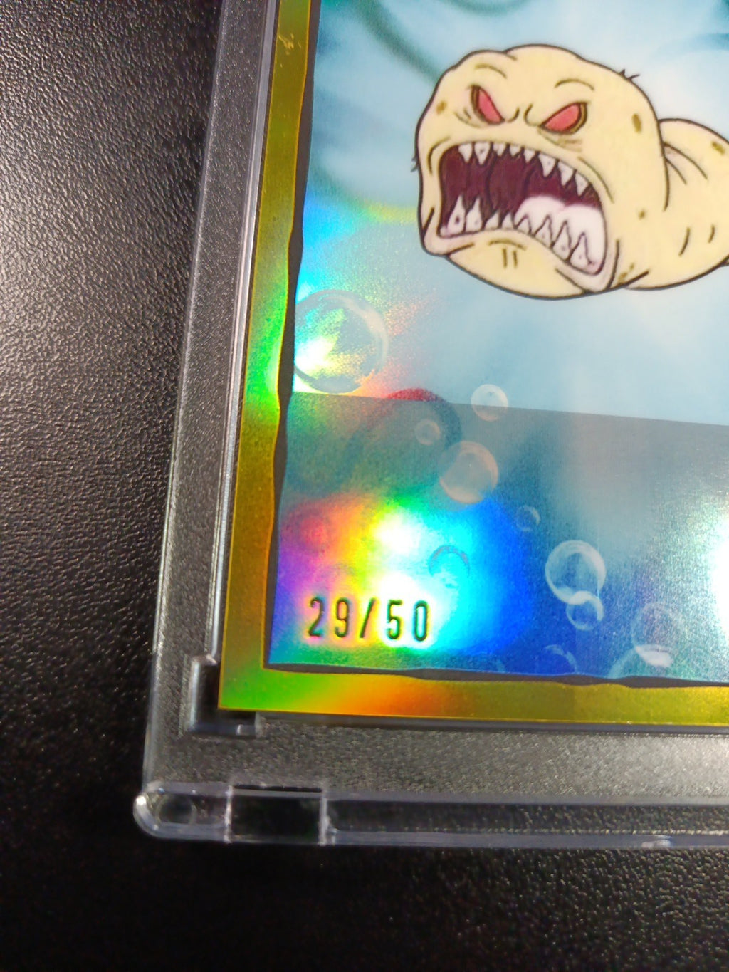 SpongeBob 29/50 Gold Refractor Sinister Slug Topps Chrome 2025 Worm Card /50