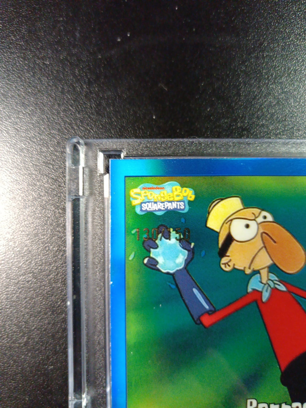 SpongeBob 130/150 Barnacleboy Mermaid Man Blue Refractor Card Topps Chrome /150