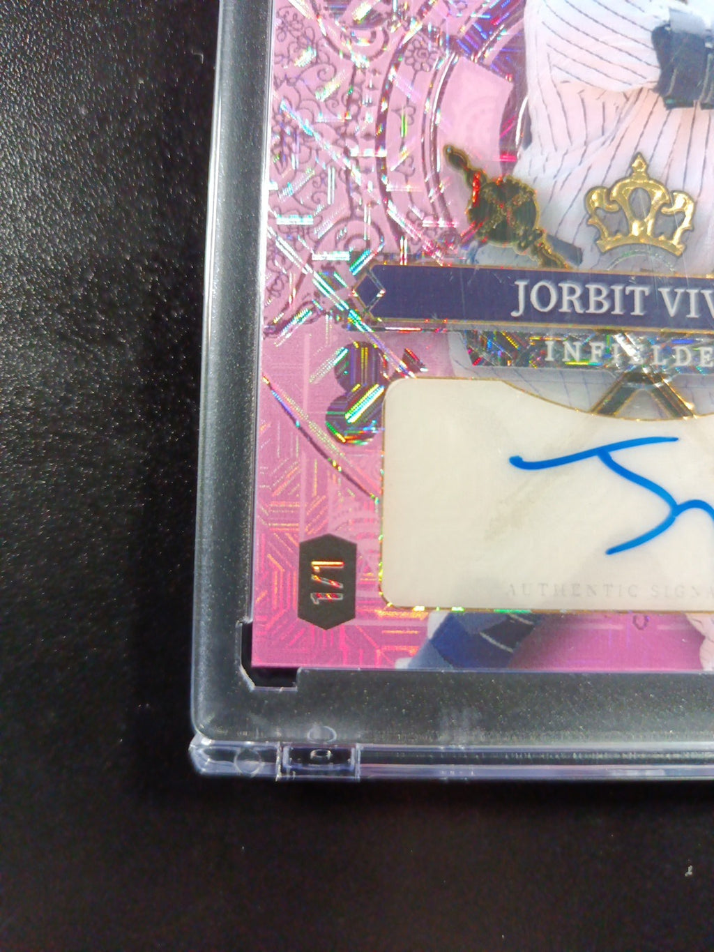 Jorbit Vivas #1/1 Superfractor Autograph Rare Rookie MLB Baseball Card Prizm