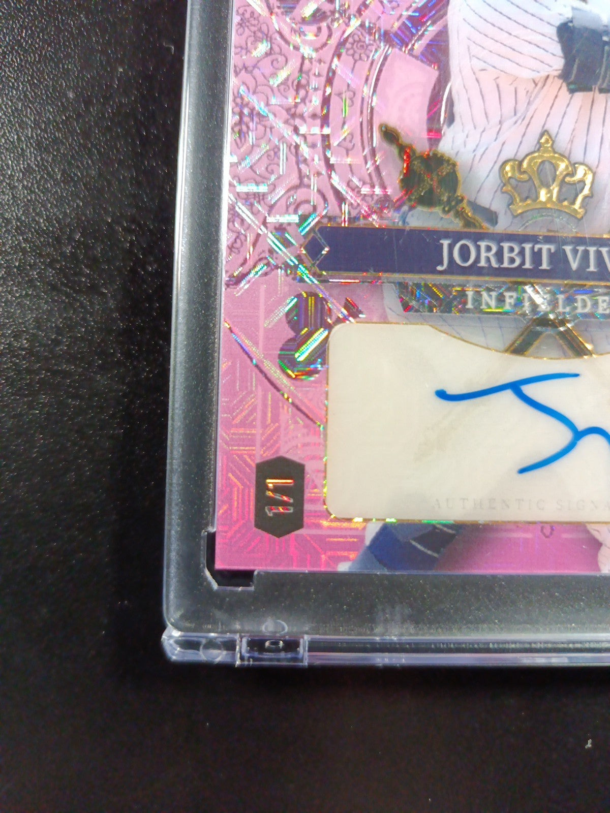 Jorbit Vivas #1/1 Superfractor Autograph Rare Rookie MLB Baseball Card Prizm