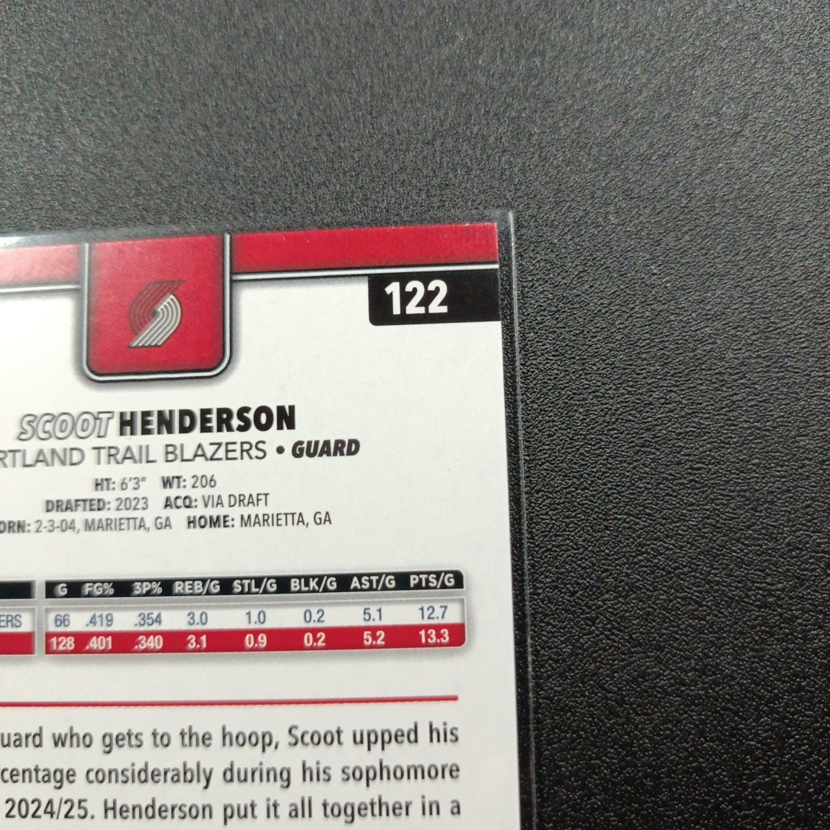 # /2025 Gold Topps Basketball 2025-26 Card Scoot Henderson 0072/2025 Case Hit