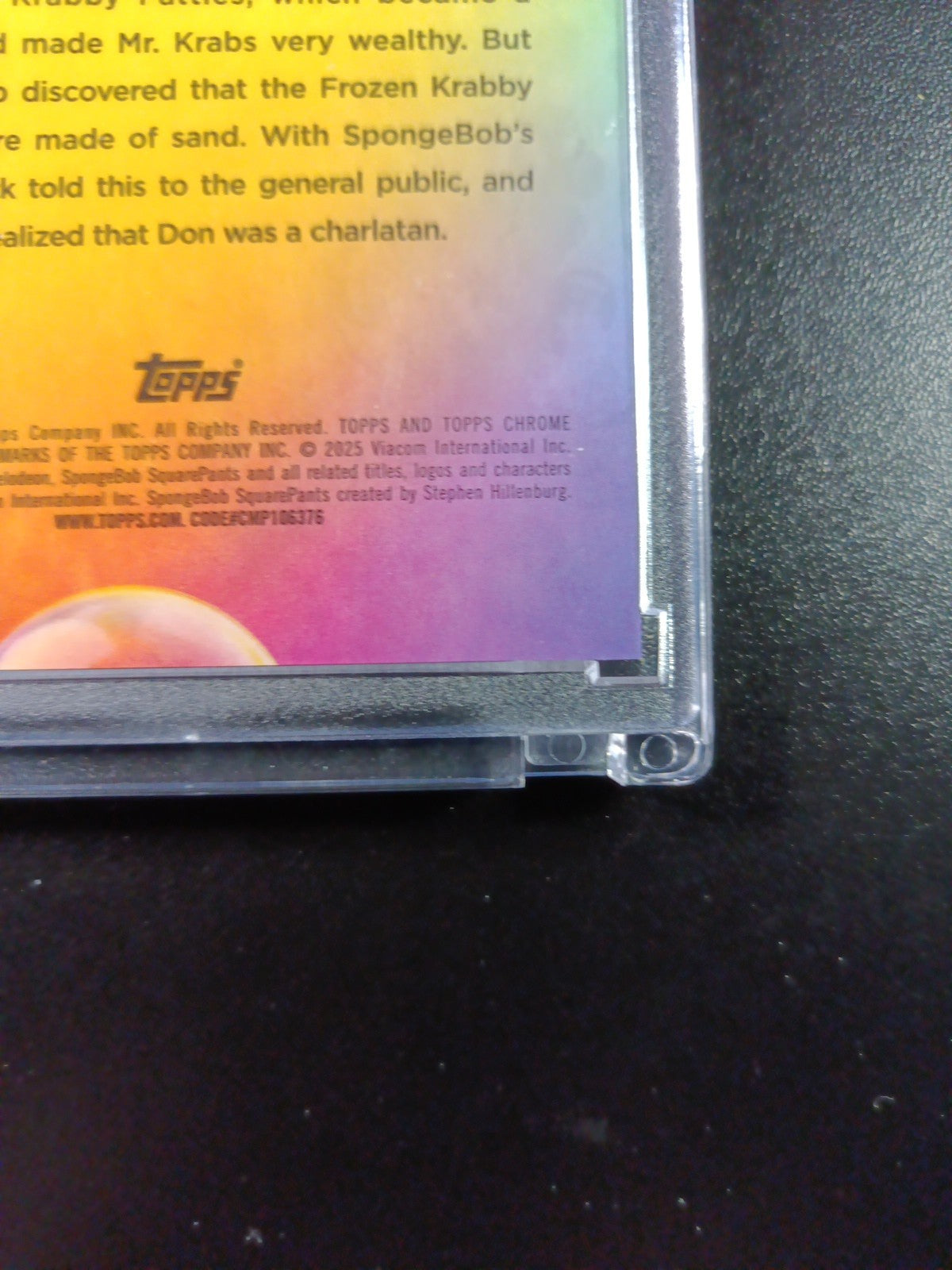 SpongeBob 33/50 Gold Refractor Don Grouper Card Topps Chrome /50