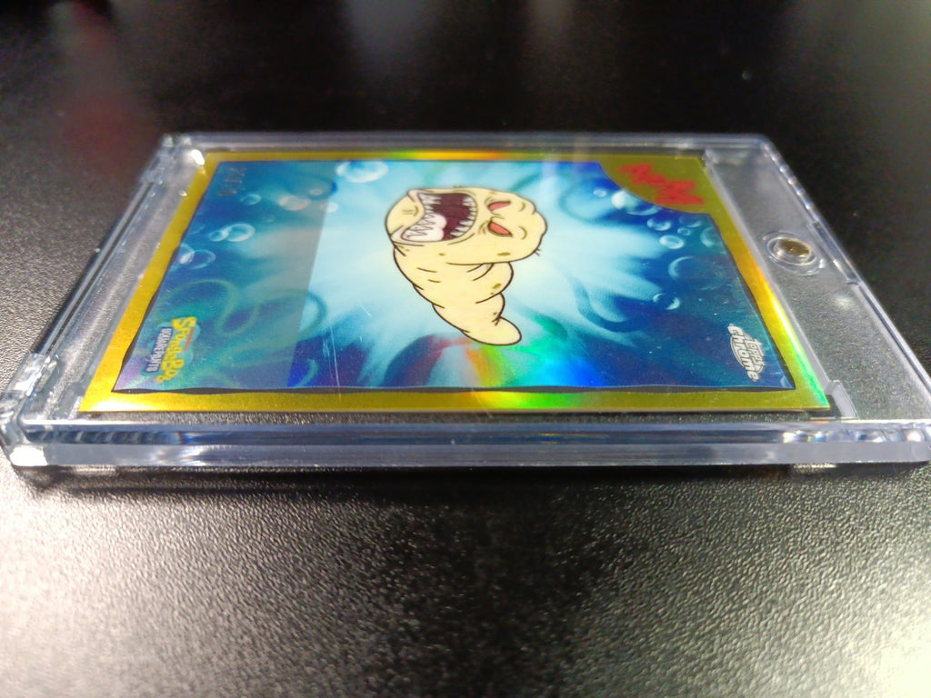 SpongeBob 29/50 Gold Refractor Sinister Slug Topps Chrome 2025 Worm Card /50