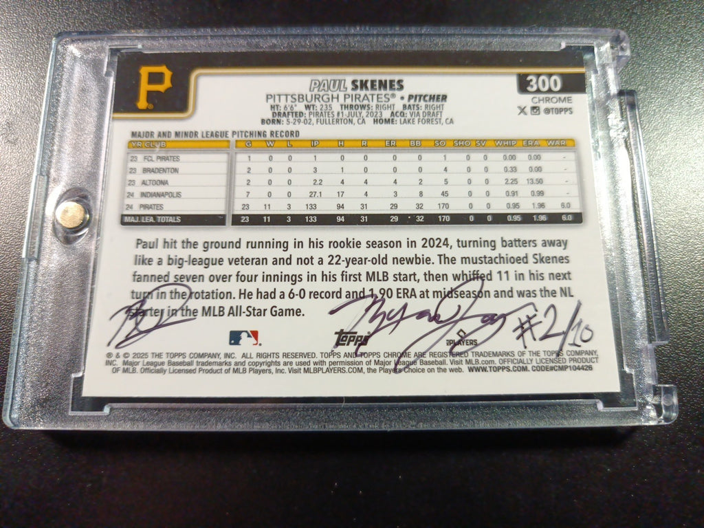 Paul Skenes Artist Sketch Baseball Card Topps All Star Rookie 2025 Gift Idea