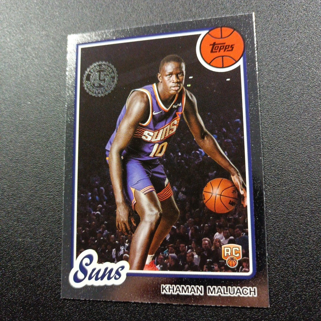 2025-26 Topps Basketball Card Khaman Maluach Silver Foil 45th Anniversary