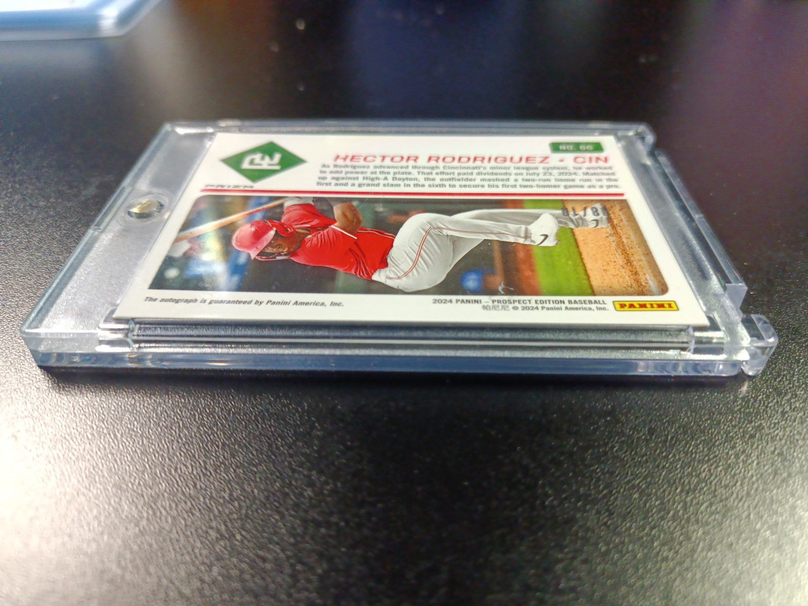 # /10 Gold Prizm Autograph  Hector Rodriguez Rookie Prospect Baseball Card