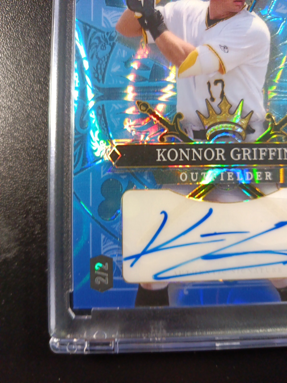# 2/2 Autograph Konnor Griffin Blue Lava Prizm Refractor Baseball Wild Card