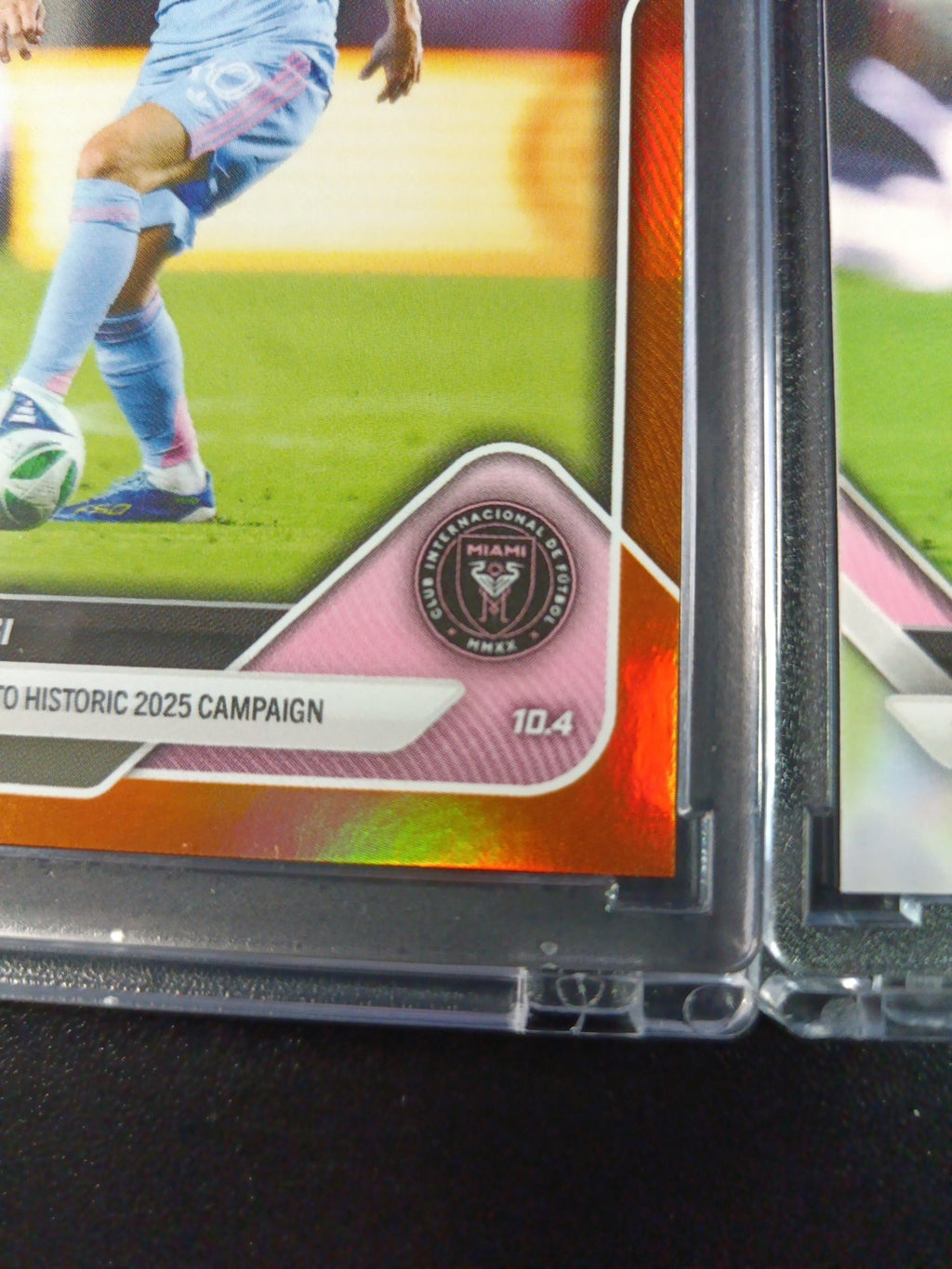 # /25 Lionel Messi Orange Foil Topps Now  Variant & Base Card 107 Soccer 2025