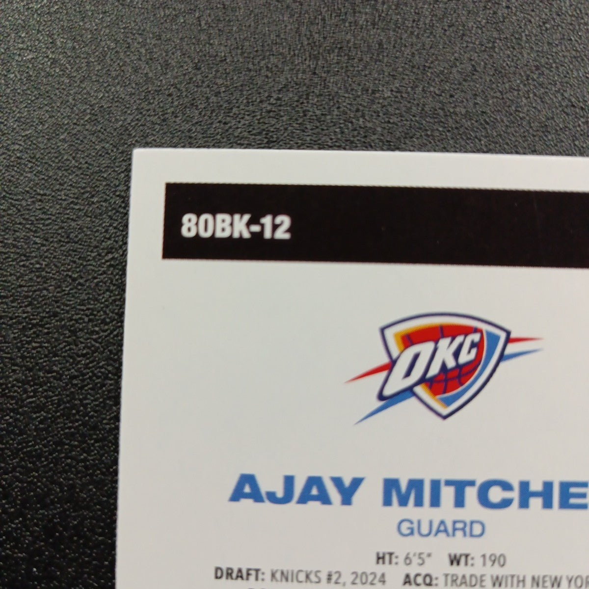 2025-26 Topps Basketball Card Ajay Mitchell Silver Foil 45th Anniversary