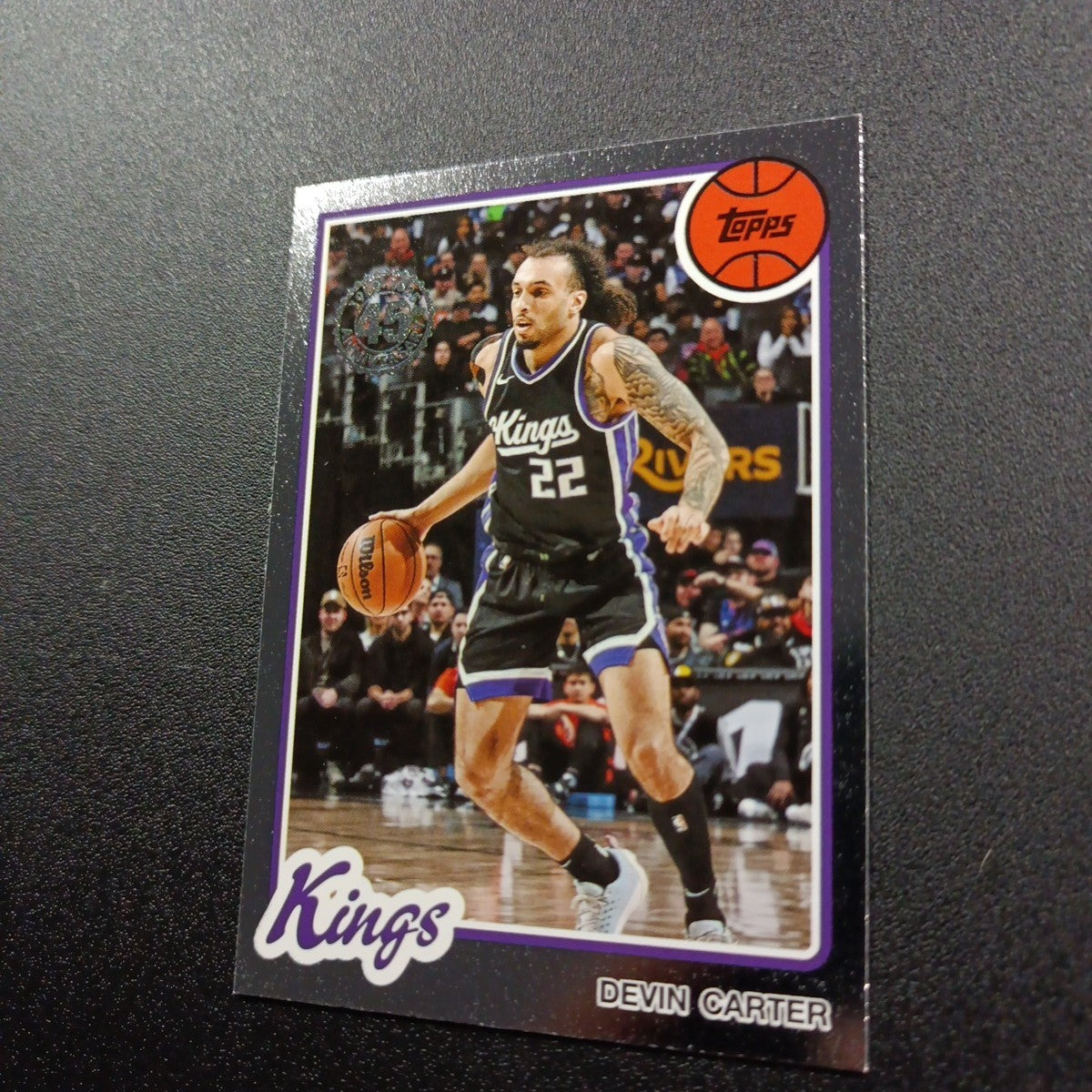 2025-26 Topps Basketball Card Devin Carter Silver Foil 45th Anniversary