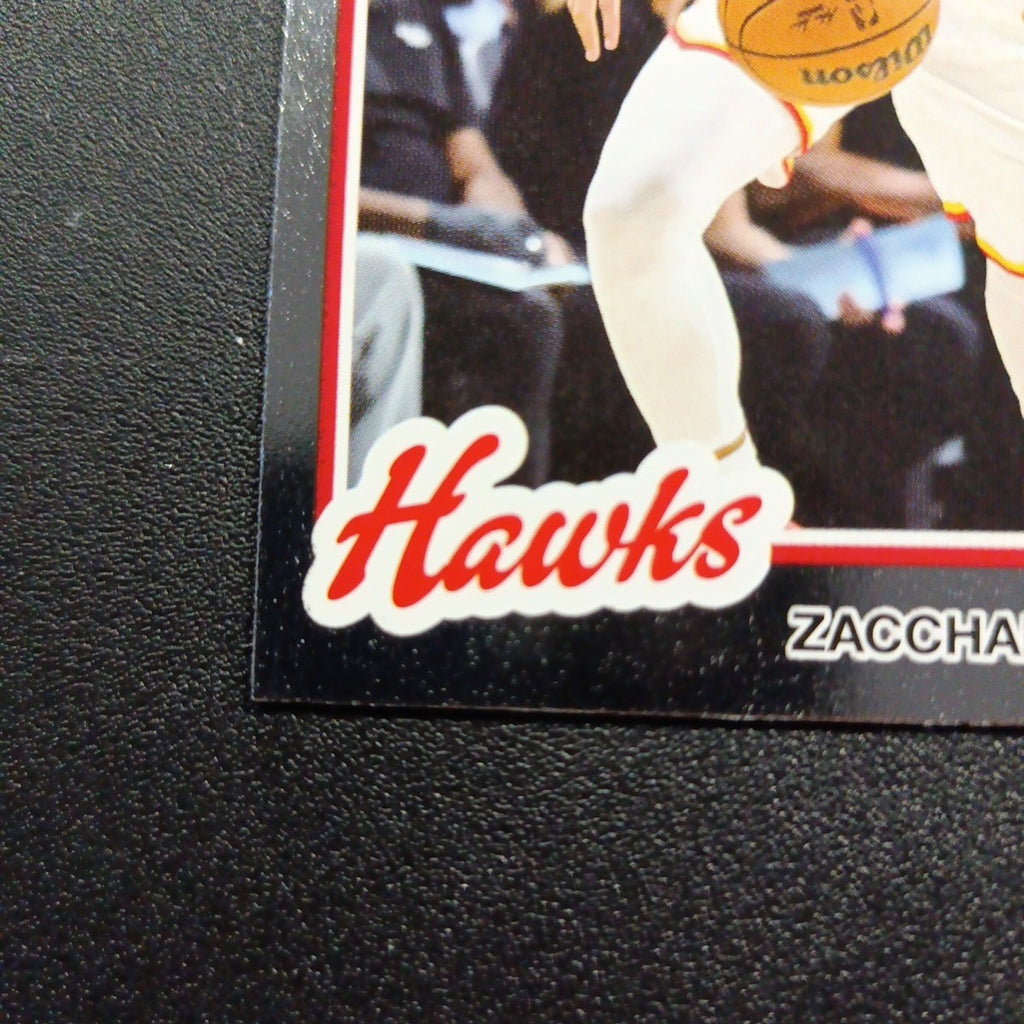 2025-26 Topps Basketball Card Zaccharie Risacher Silver Foil 45th Anniversary