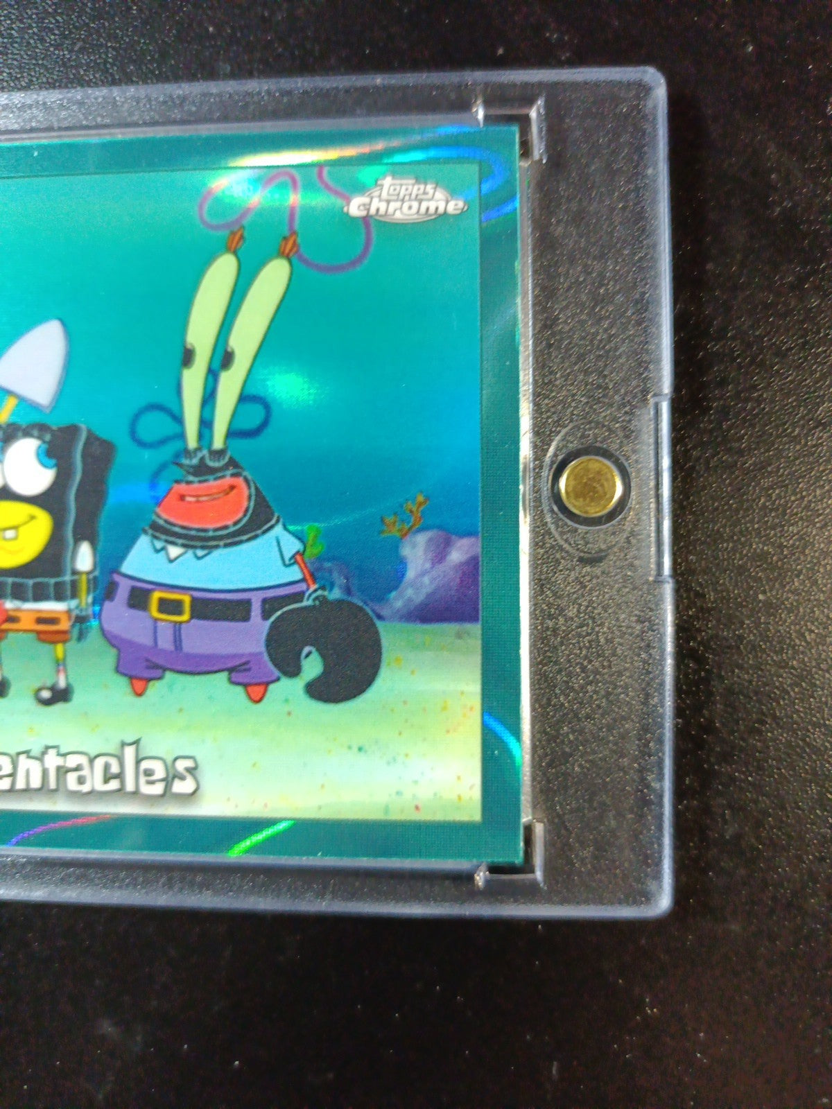 SpongeBob # /199 Mrs. Tentacles Aqua Lava Refractor Card Topps Chrome 