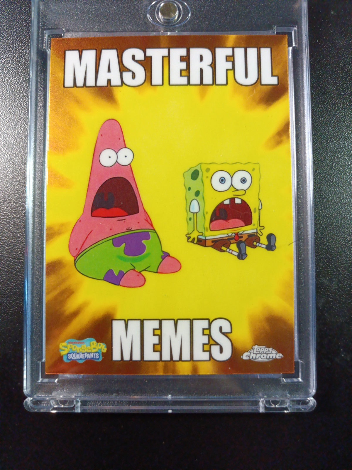 SpongeBob Masterful Memes Surprised Patrick & SpongeBob Card Topps Case Hit MM-7