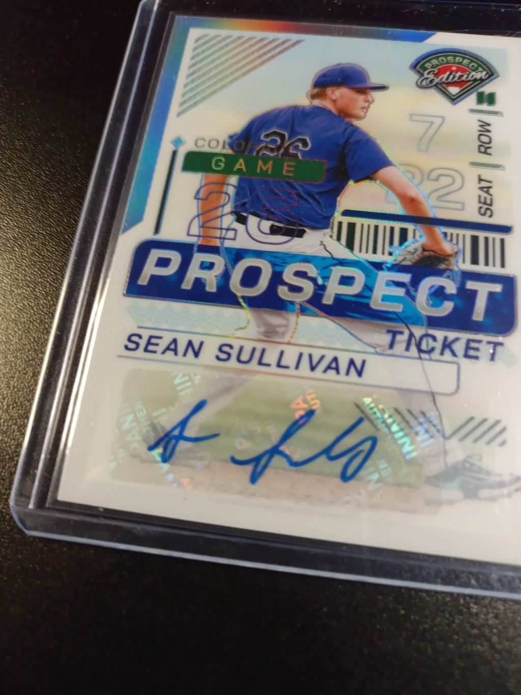 Autograph Sean Sullivan Colorado Rockies Rookie Prizm Baseball Card Panini