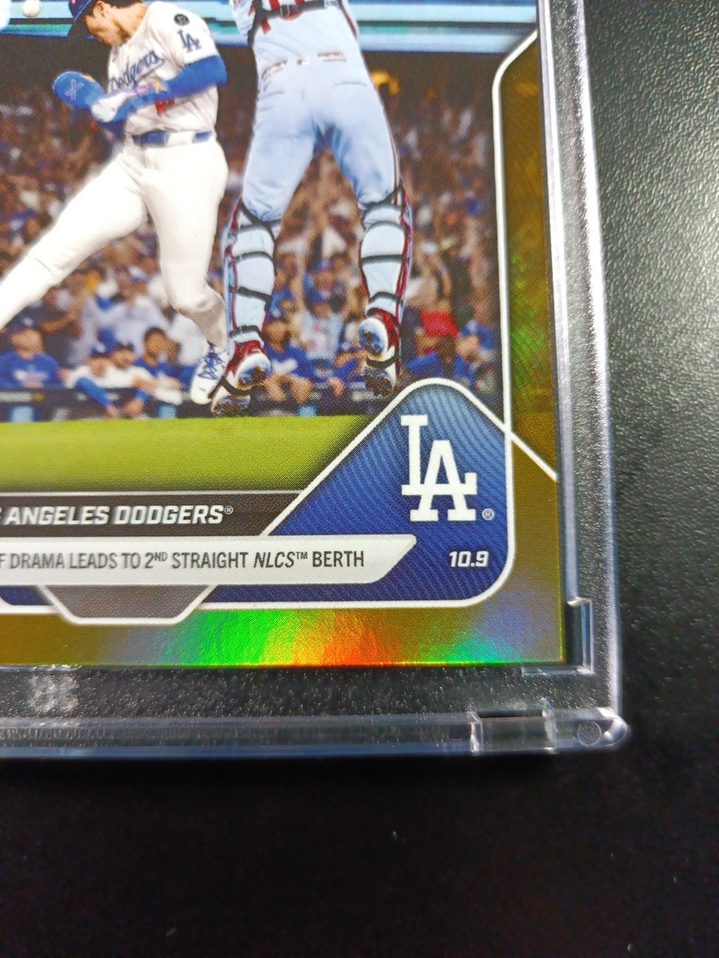 4/50 Gold Foil Topps NOW 847 Dodgers To World Series Case Hit MLB Baseball Card