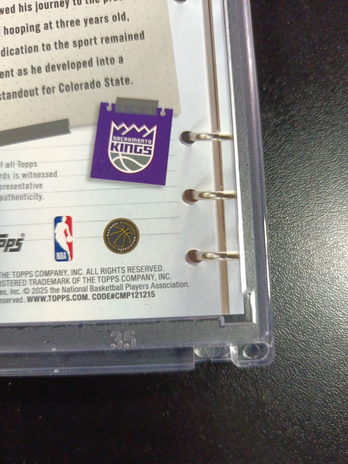 Rookie Autograph Nique Clifford New Applicant Card 2025-26 Topps Basketball NBA