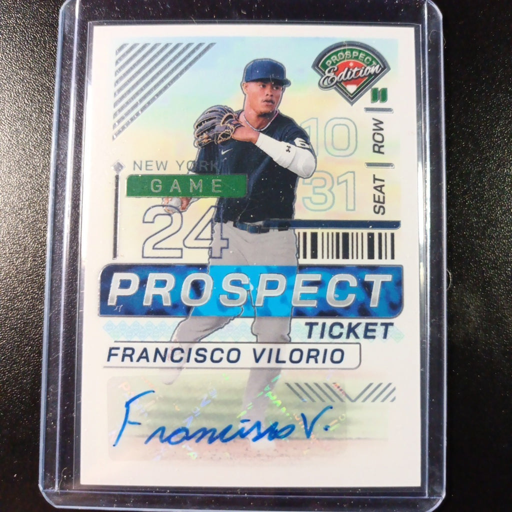 Yankees Rookie Autograph Francisco Vilorio Prospect Baseball Card 