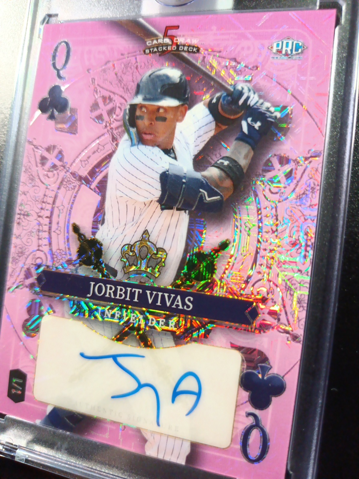 Jorbit Vivas #1/1 Superfractor Autograph Rare Rookie MLB Baseball Card Prizm