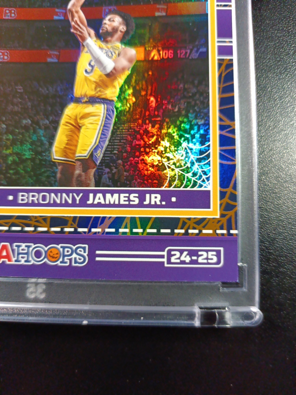 Bronny James Jr Rookie Web Holo NBA Haunted Hoops 2024-25 Basketball Card Lakers